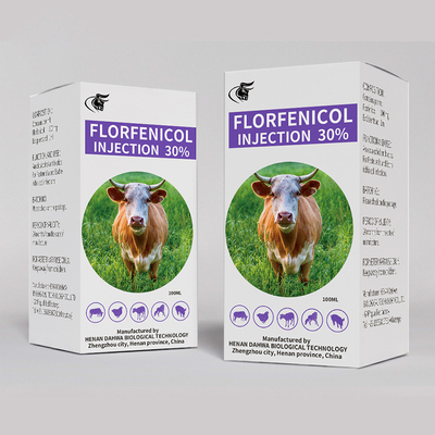 फ़्लोरफ़ेनिकॉल 30% इंजेक्शन पशु चिकित्सा इंजेक्शन योग्य दवाएं 50 मिलीलीटर 100 मिलीलीटर जानवरों के लिए एंटीबायोटिक्स