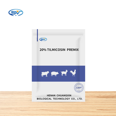 सूअरों, मुर्गियों, गायों, बकरियों के लिए पशु चिकित्सा औषधि हल्के पीले टिल्मिकोसिन 20% प्रीमिक्स ग्रैन्यूल
