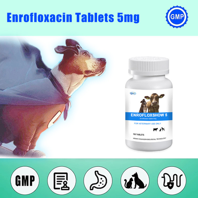 पेट के लिए Enrofloxacin पशु चिकित्सा बोलस टैबलेट 5mg बोलस दवा