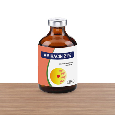 Amikacin 21% इंजेक्शन पशु चिकित्सा इंजेक्शन ड्रग्स कुत्तों और बिल्लियों घोड़े