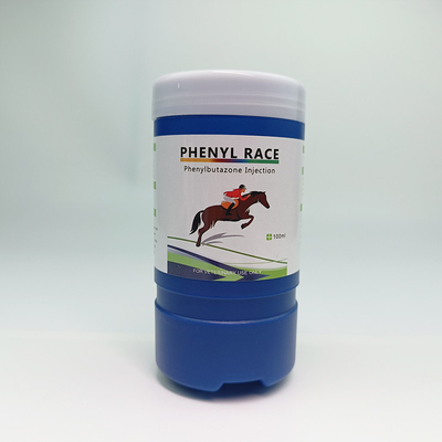 घोड़ों के उपयोग के लिए 100 मिलीलीटर पशु चिकित्सा इंजेक्टेबल ड्रग्स 18% फेनिलबुटाज़ोन इंजेक्टेबल