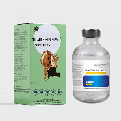 पशु चिकित्सा इंजेक्शन योग्य दवाएं मवेशी टिल्मिकोसिन फॉस्फेट चमड़े के नीचे टिल्मिकोसिन इंजेक्शन 30% CAS108050-54-0